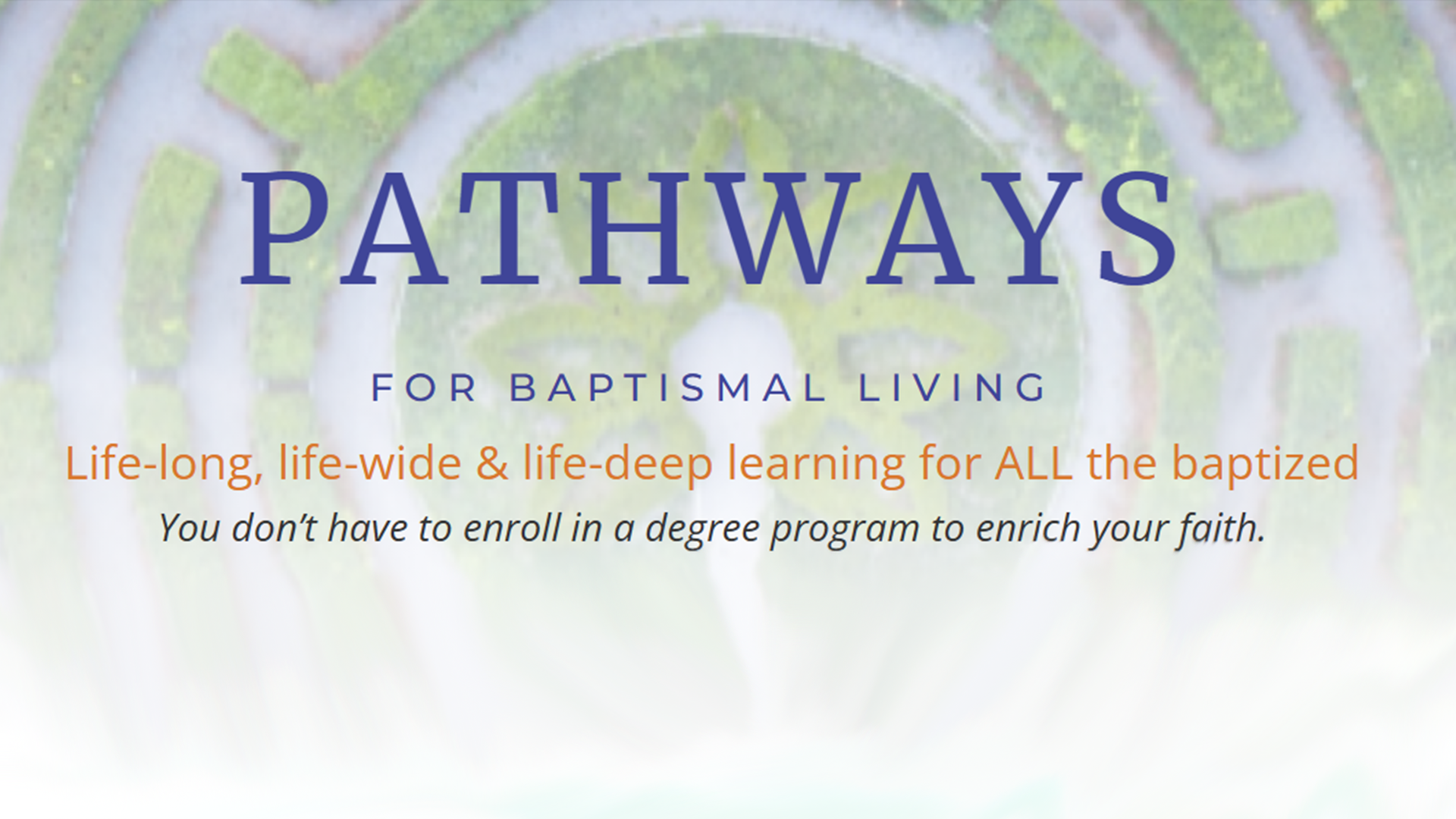 Pathways for Baptismal Living