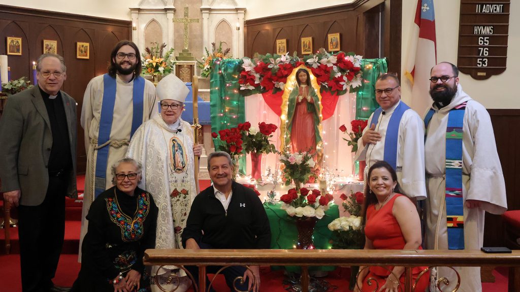bishop and group at guadalupe