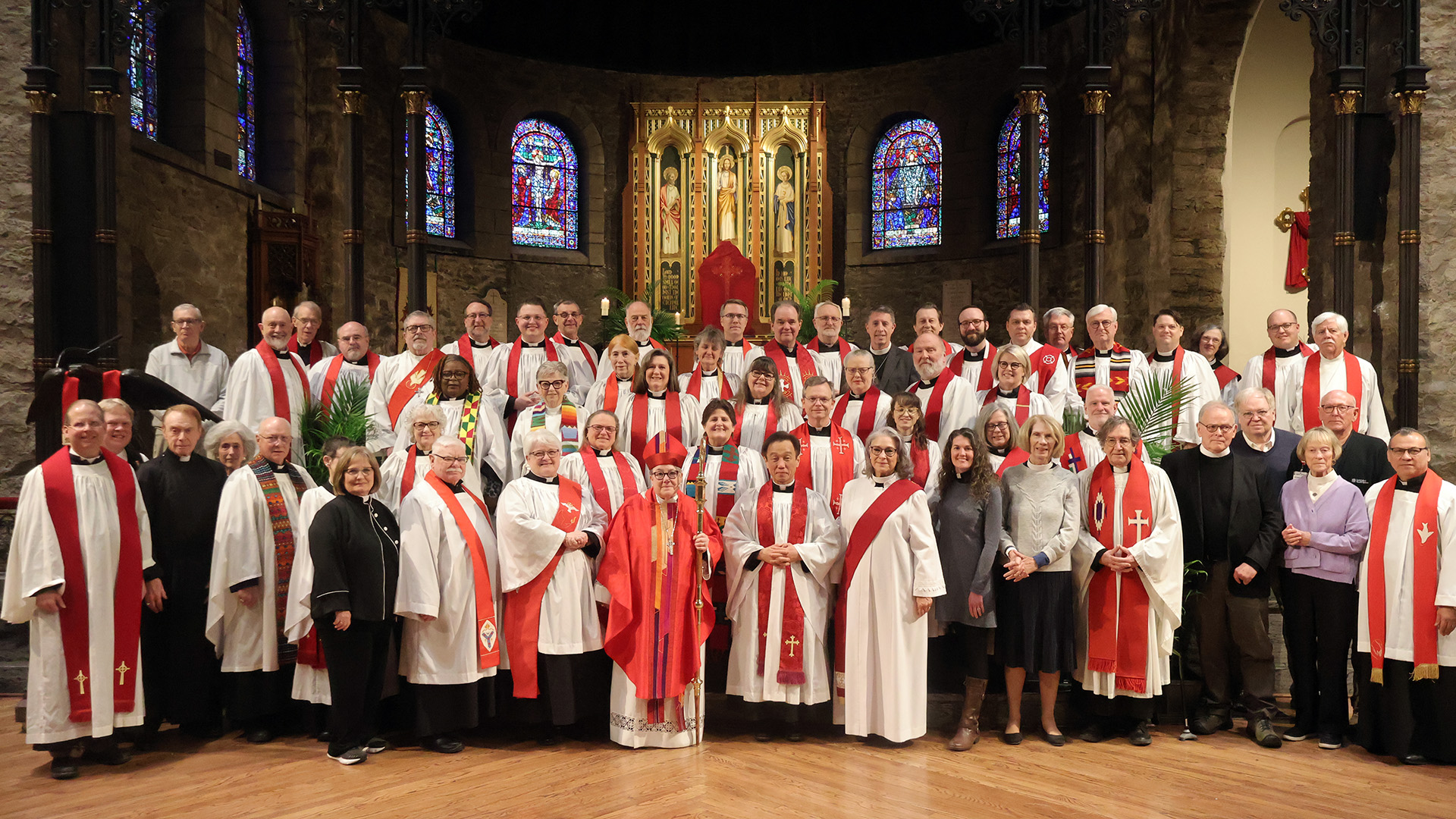 Clergy group photo of Blessing of Oils