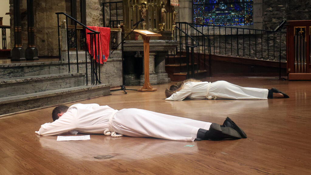 Katherine and Silas Ordination Prostrate