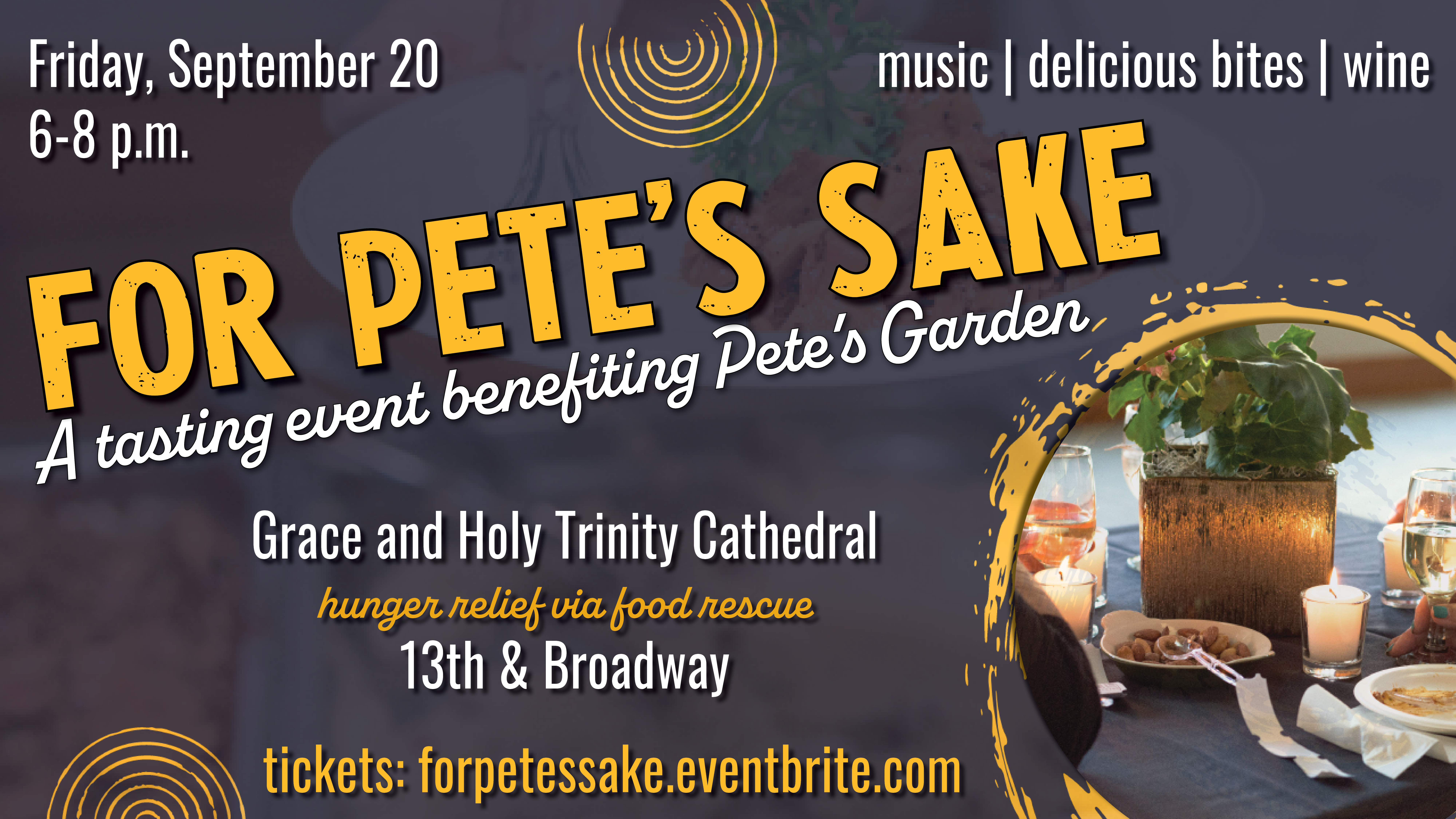 for pete's sake x with ticket link